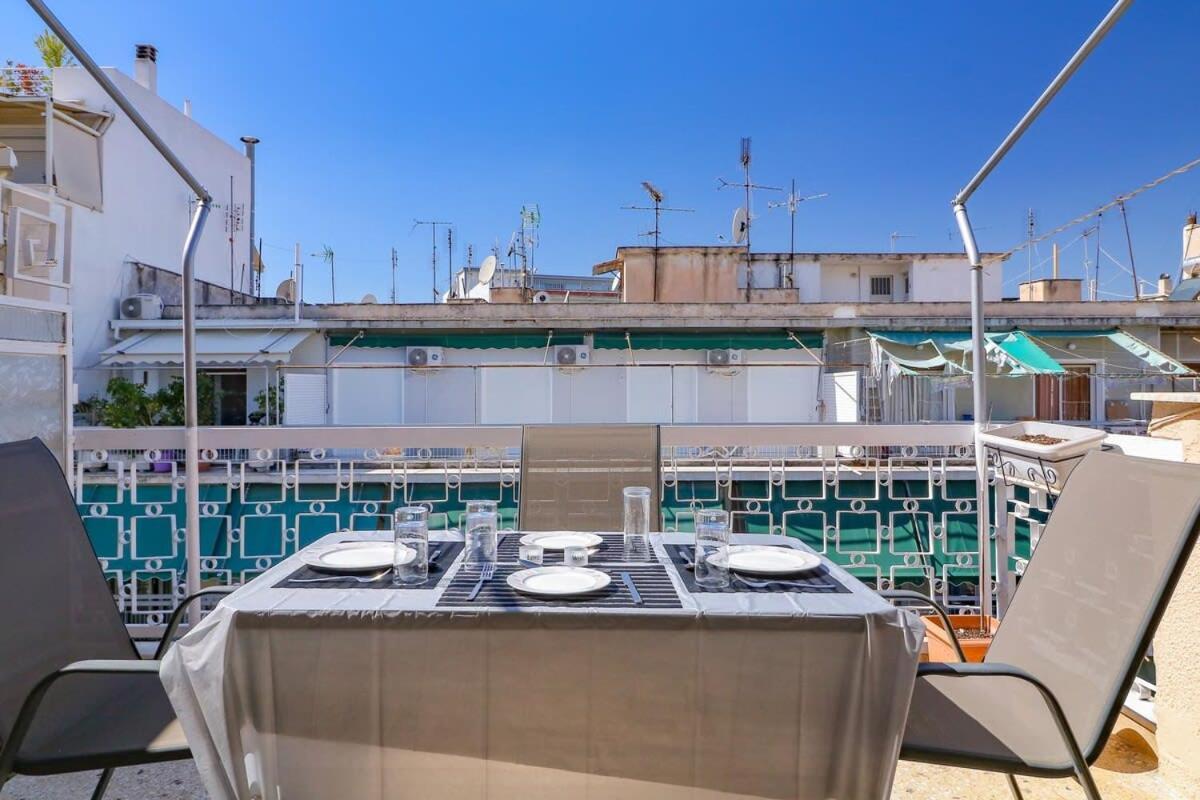 Topfloor Central Apt With Urban Views,3' To Metro Atene Esterno foto
